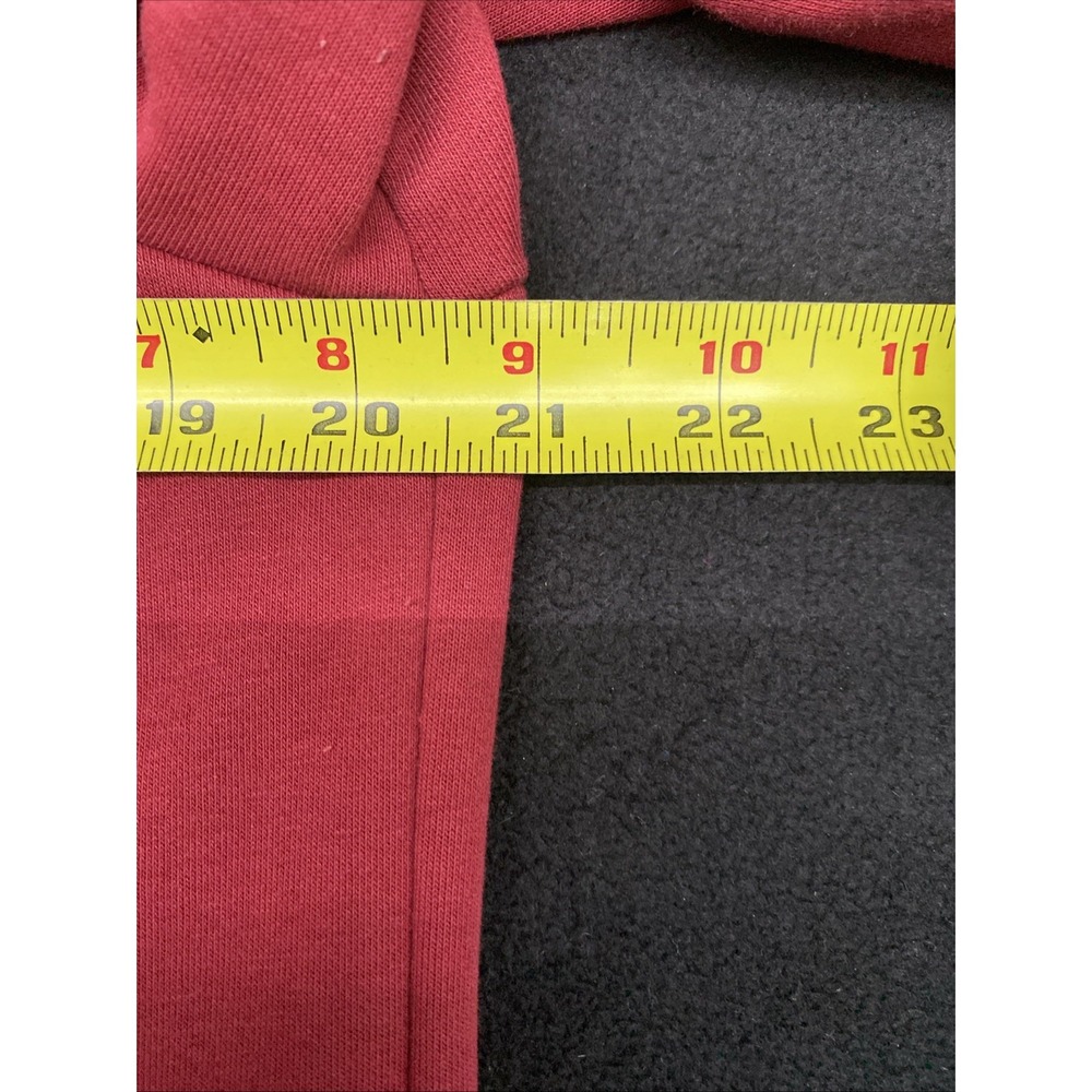 Pretty Garden Burgundy Long Sleeve Full Zip Extra Long Hoodie Women's Size Large - Picture 9 of 10